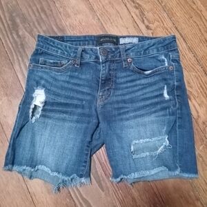 Aeropostale Blue Distressed Jean Shorts
